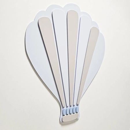 KiddyMoon Relief 3D BR-008 Baloon Akcesoria dekoracje, balon: niebieski/szary