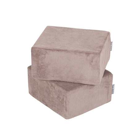 KiddyMoon SBM-2P-330 Mebel piankowy, ciemnobeżowy
