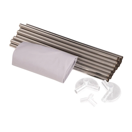 Sześciokąt składany KS-100X z piłeczkami 6cm Zabawka kojec, szary: biały-szary-mięta