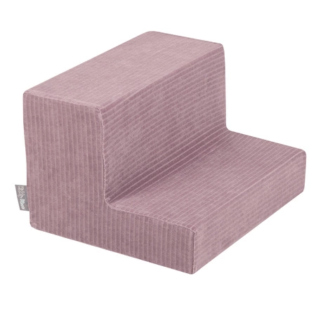 KiddyMoon Piankowy plac zabaw STRIPES PPZP-OK30VS-122 z piłeczkami Zabawka plac zabaw, fioletowy: pastelowy beż-biały-perła