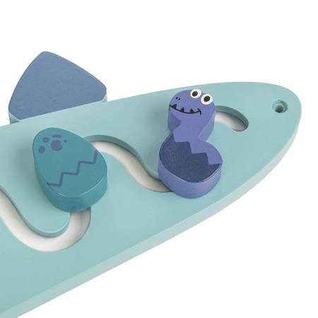 KiddyMoon Tablica manipulacyjna AB-001 Zabawka edukacyjna, blue