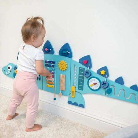 KiddyMoon Tablica manipulacyjna AB-001 Zabawka edukacyjna, blue