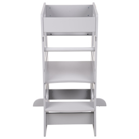 KiddyMoon ST-003 Mebel kitchen helper, szary
