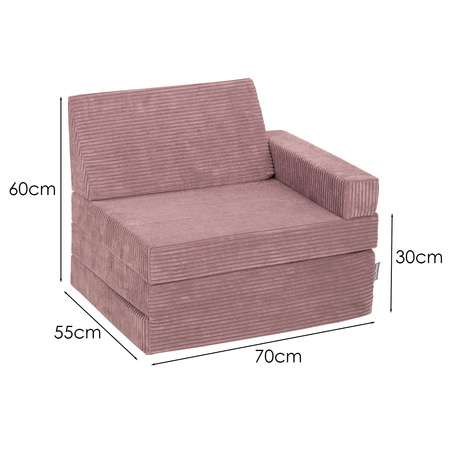 KiddyMoon Fotel KFM-700 Mebel piankowy, fioletowy