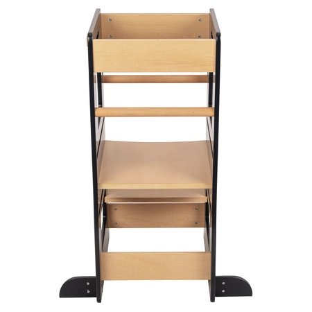 KiddyMoon ST-003 Mebel kitchen helper, black/natural