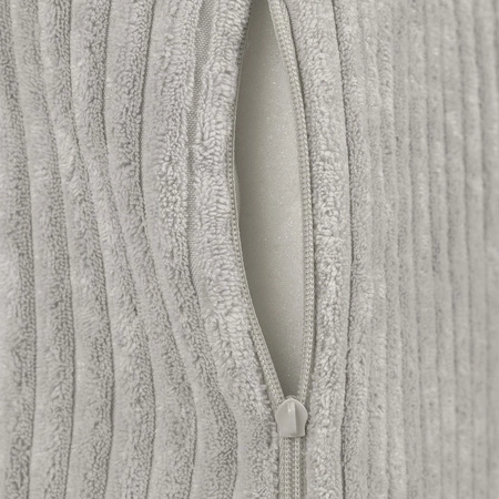 KiddyMoon MATERAC z poduszką KMMP-1650 Mebel piankowy, jasnoszary