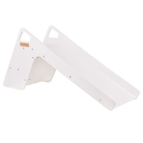 KiddyMoon Krzesełko ślizgawka 2w1 SC-002 Zabawka zjeżdżalnia, biały