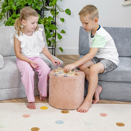 KiddyMoon Piankowy plac zabaw VELVET PPZV-251 Zabawka plac zabaw, róż pustyni