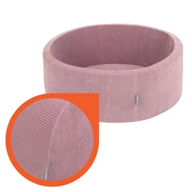 KiddyMoon Piankowy plac zabaw STRIPES PPZP-OK30VS-125 z piłeczkami Zabawka plac zabaw, fioletowy: pastelowy beż-biały-miedziany-łososiowy