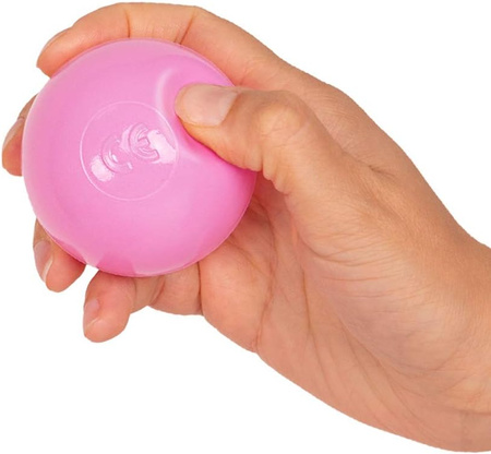 Suchy basen okrągły z piłeczkami 6cm Zabawka basen piankowy, jasnoszary: perła-szary-transparent-babyblue-mięta