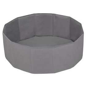  Suchy basen składany BS-100X z piłeczkami 6cm Zabawka kojec, szary: biały-szary-mięta
