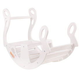 KiddyMoon Bujak dla dzieci WR-001 Zabawka na biegunach, white