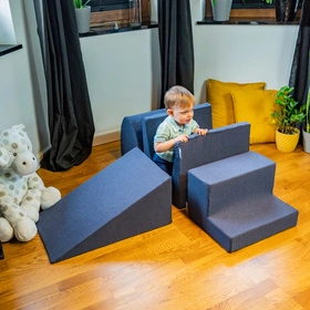 KiddyMoon Piankowy plac zabaw PPZ-244 Zabawka plac zabaw, granatowy