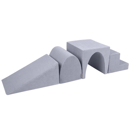 KiddyMoon Piankowy plac zabaw STRIPES PPZVS-244 Zabawka plac zabaw, ciemnoszary