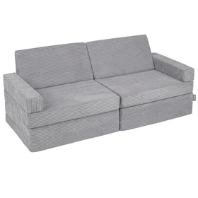 KiddyMoon Kanapa KKM-1400 Mebel piankowy, ciemnoszary
