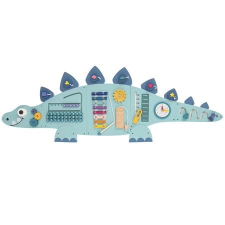 KiddyMoon Tablica manipulacyjna AB-001 Zabawka edukacyjna, blue