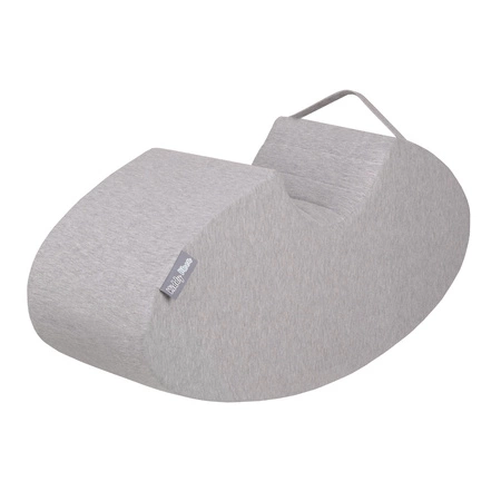 KiddyMoon Piankowy skoczek Bean Zabawka bujak, jasnoszary