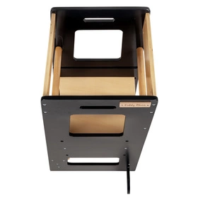 KiddyMoon ST-003 Mebel kitchen helper, black/natural