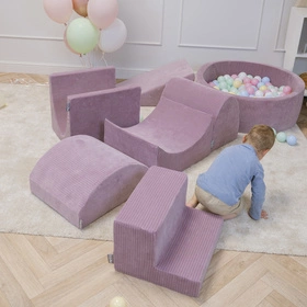 KiddyMoon Piankowy plac zabaw STRIPES PPZVS-214 Zabawka plac zabaw, fioletowy