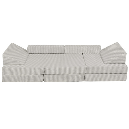 KiddyMoon Kanapa KKM-1400 Mebel piankowy, jasnoszary