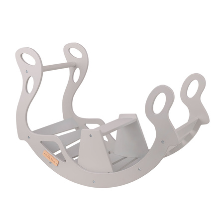 KiddyMoon Bujak dla dzieci WR-001 Zabawka na biegunach, grey