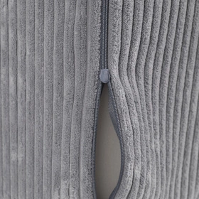 KiddyMoon FOTEL z poduszką KFMP-700 Mebel piankowy, ciemnoszary