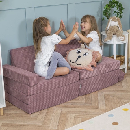KiddyMoon Kanapa KKM-1400 Mebel piankowy, fioletowy