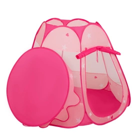 Namiot zamek NZ-100X z piłeczkami 6cm Zabawka namiot dla dzieci, różowy: babyblue-pudrowy róż-perła