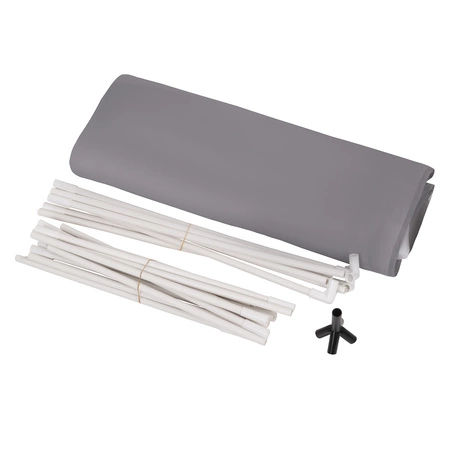 Namiot tipi NT-200X z piłeczkami 6cm Zabawka namiot dla dzieci, szaro-białe pasy: szary-biały-transparent-babyblue