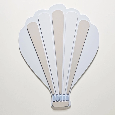 KiddyMoon Relief 3D BR-008 Baloon Akcesoria dekoracje, balon: niebieski/szary