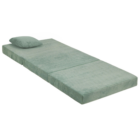 KiddyMoon MATERAC z poduszką KMMP-1650 Mebel piankowy, zielony