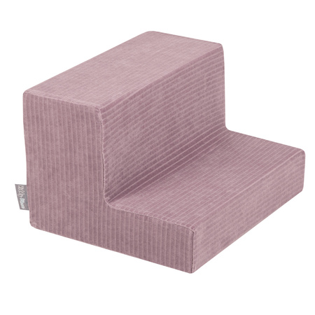 KiddyMoon Piankowy plac zabaw STRIPES PPZP-OK30VS-122 z piłeczkami Zabawka plac zabaw, fioletowy: pastelowy beż-biały-perła-szary