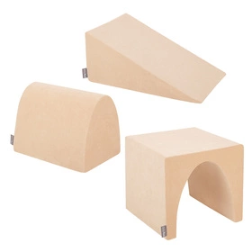 KiddyMoon Piankowy plac zabaw VELVET PPZV-243 Zabawka plac zabaw, beż piasku