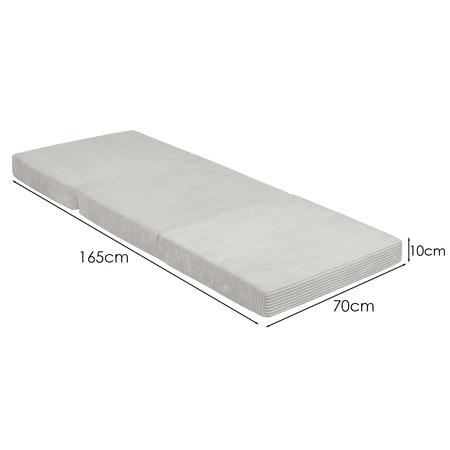 KiddyMoon Materac KMM-1650 Mebel piankowy, jasnoszary
