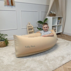KiddyMoon IP-001 Dmuchana łódka Zabawka sensoryczna, beżowy