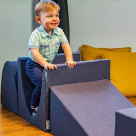 KiddyMoon Piankowy plac zabaw PPZ-244 Zabawka plac zabaw, granatowy