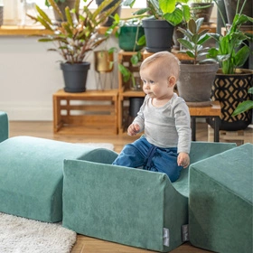 KiddyMoon Piankowy plac zabaw VELVET PPZV-244 Zabawka plac zabaw, zieleń lasu