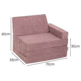 KiddyMoon Fotel KFM-700 Mebel piankowy, fioletowy