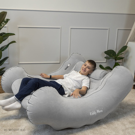 KiddyMoon IR-001 Dmuchany bujak Zabawka sensoryczna, szary