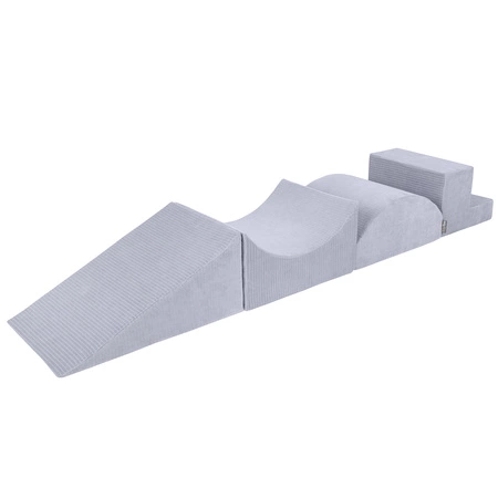 KiddyMoon Piankowy plac zabaw STRIPES PPZVS-214 Zabawka plac zabaw, ciemnoszary