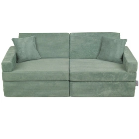 KiddyMoon KANAPA z poduszkami KKMP-1400 Mebel piankowy, zielony