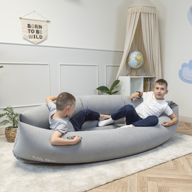KiddyMoon IP-001 Dmuchana łódka Zabawka sensoryczna, szary
