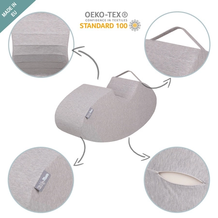 KiddyMoon Piankowy skoczek Bean Zabawka bujak, jasnoszary