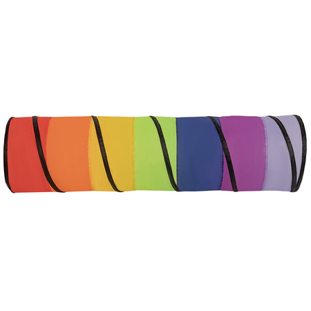 Tunel do zabawy TT-100X z piłeczkami 6cm Zabawka tunel, multikolor: żółty-zielony-niebieski-czerwony-pomarańcz