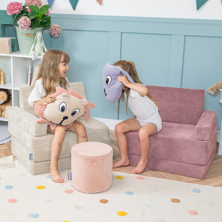 KiddyMoon Fotel KFM-700 Mebel piankowy, fioletowy