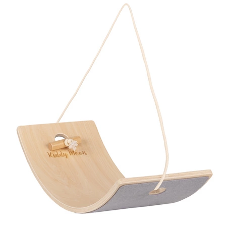 KiddyMoon Deska balansująca BB-004 Zabawka sportowa, natural