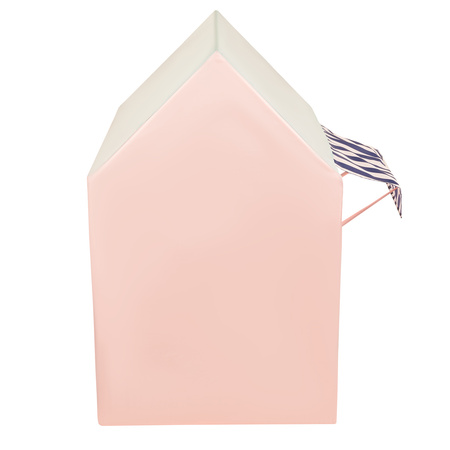 Domek do zabawy PH-300X z piłeczkami 6cm Zabawka namiot dla dzieci, różowo-miętowy: pudrowy róż-mięta