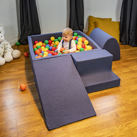 KiddyMoon Piankowy plac zabaw PPZ-223 Zabawka plac zabaw, granatowy
