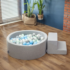 KiddyMoon Piankowy plac zabaw PPZ-253 Zabawka plac zabaw, jasnoszary