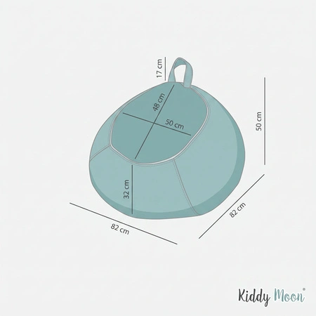 KiddyMoon fotel 2w1 worek na pluszaki